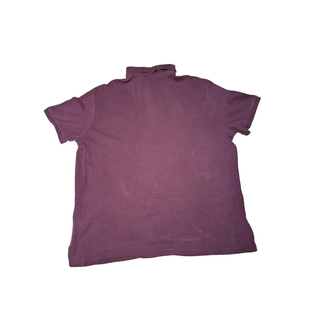 Polo Ralph‎ Lauren Polo Shirt Classic Fit Maroon Mens Size Large L